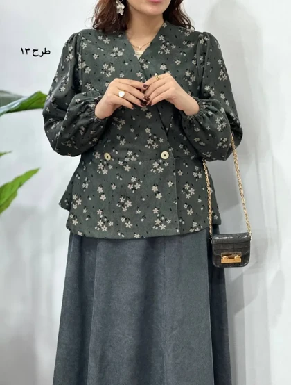ست تونیک و دامن هانیل 2 کد 3991