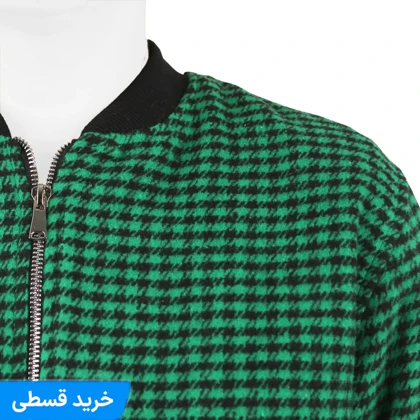ژاکت زنانه چارخونه ریز