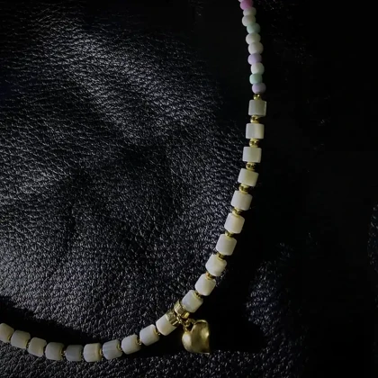 گردنبند منجوقی قلب D34