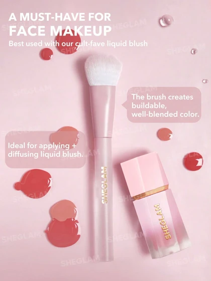 براش مخصوص رژگونه مایع شیگلم مدل Color Bloom Liquid Blush Brush