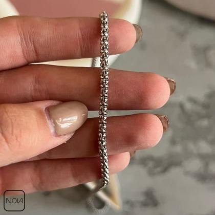 گردنبند نقره مردانه کد 0251248