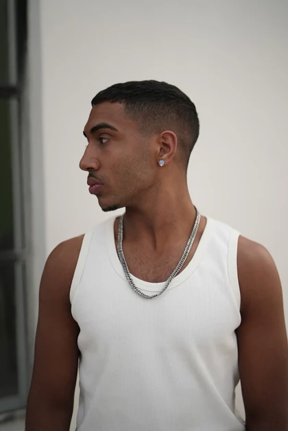 رکابی تنک تاپ ساده کوپ آیسان اسلامی سفید