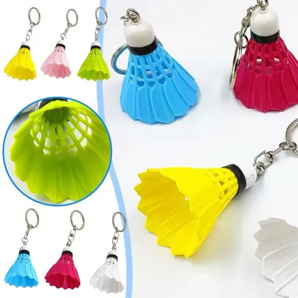 جاکلیدی و آویز کیف مدل Badminton Ball طرح توپ بدمینتون سه بعدی
