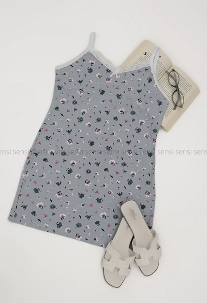 تاپ طرح دار یقه گیپور کد1005518