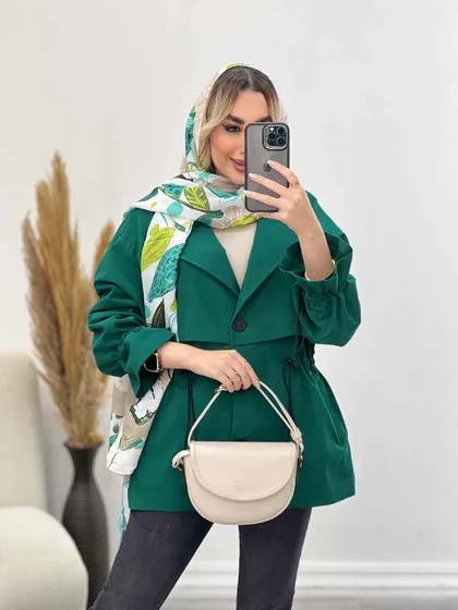 مانتو لینن ژیله دار دلوین