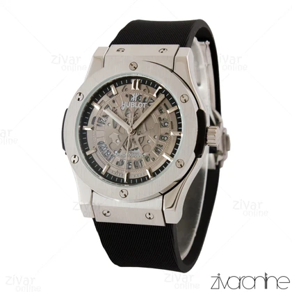 ساعت هابلوت مردانه کلاسیک فیوژن سه موتوره نقره ای صفحه اسکلتون 105214