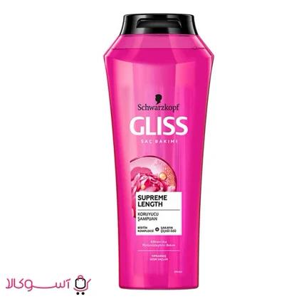 شامپو مو گلیس مدل supreme length حجم 500 میل