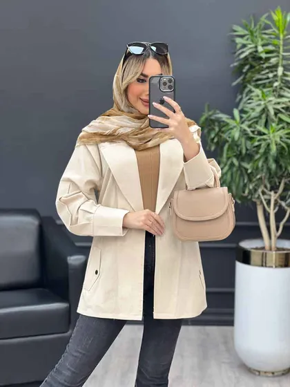 مانتو لینن سرشانه ژیله
