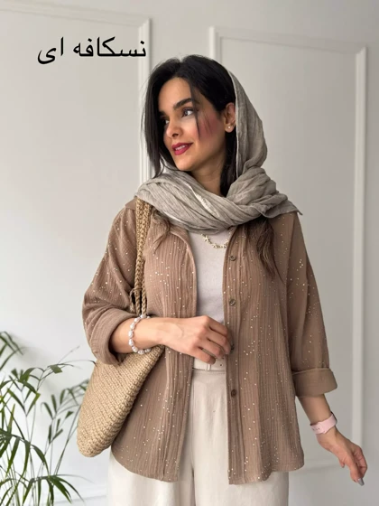 مانتو شومیزی پاستیلی میلانی