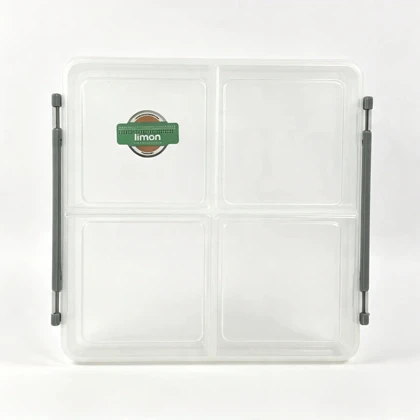 ظرف فریزری 4 خانه کوچک لیمون 4*180