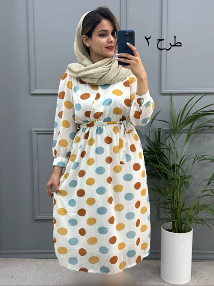 پیراهن حریر میدی 323
