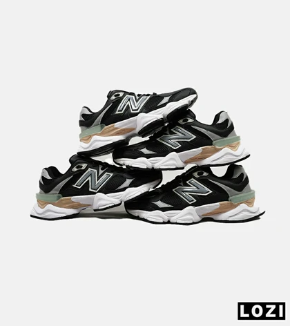 کفش کتانی مردانه و زنانه مشکی طوسی NEW BALANCE 9060 مدل 4972