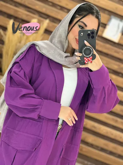مانتو جیب پیله آستین دکمه