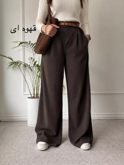 شلوار زنانه سیلک پشت کش دار | استایل تو
