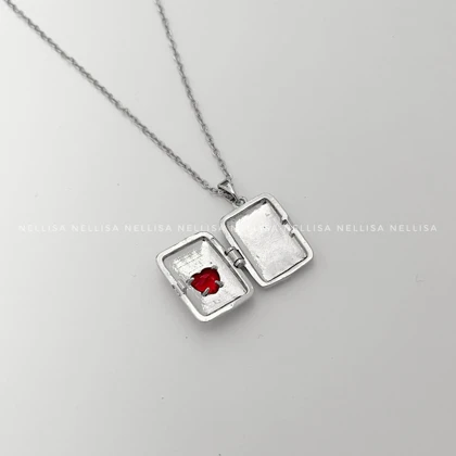 گردنبند لاکت قلب زنانه (قاب عکس) - 8742