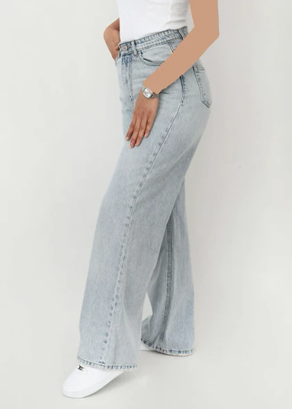 شلوار جین بگ آبی روشن