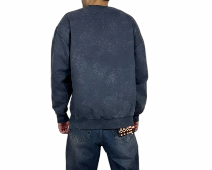 دورس سنگ شور مردانه ذغالی قواره باکسی با گلدوزی برجسته