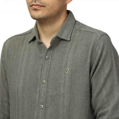 پیراهن آستین بلند کنفی مردانه مدل 61011038