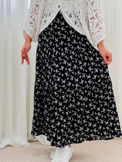 دامن گل ریز 5 طرح کد 5645