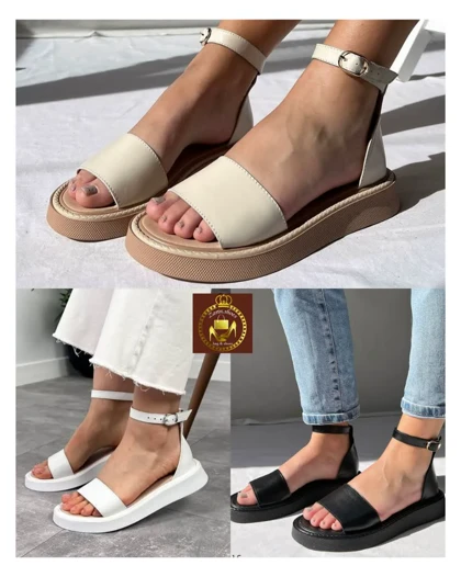 صندل زنانه دخترانه دور مچی تابستانه