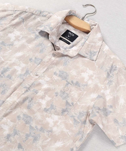 پیراهن مردانه آستین کوتاه طرحدار 5525