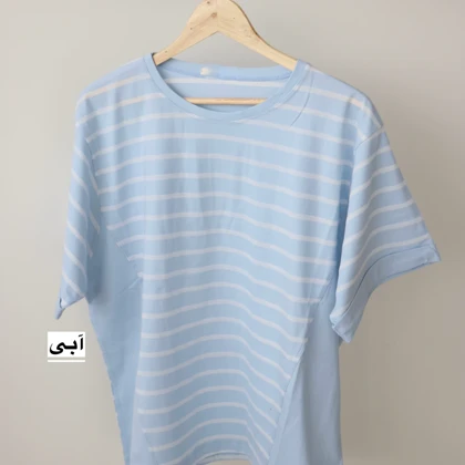 تیشرت باکسی راه راه مدل 6111