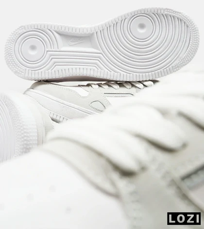 کفش کتانی مردانه طوسی سفید NIKE AirForce Draw
