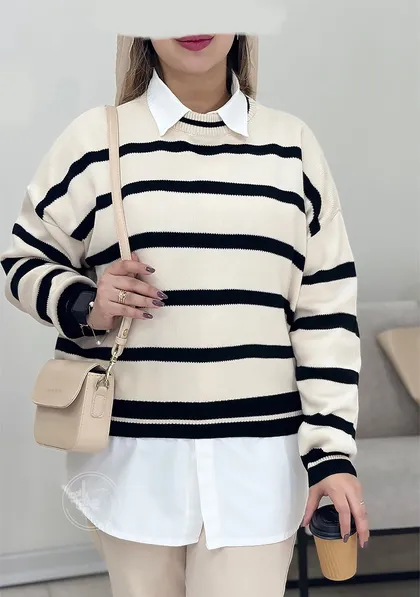 پلیور بافت زبرا