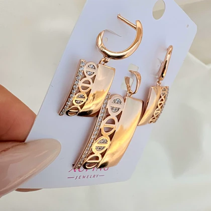 نیم ست مستطیلی طرحدار ژوپینگ بدون زنجیر