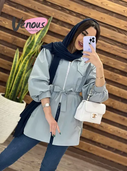 مانتو چهار جیب آستین پفی