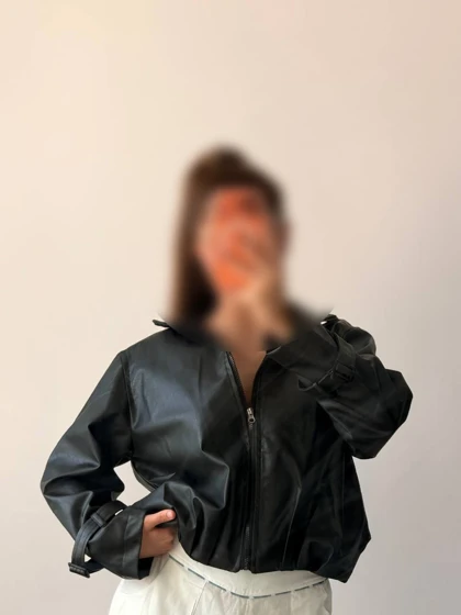 کت چرم ترندی زنانه