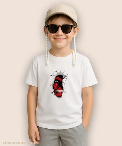 تیشرت بچگانه طرح اتک آن تایتان 927