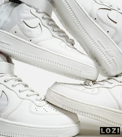 کفش کتانی ساق‌دار مردانه سفید NIKE AIRFORCE AF1