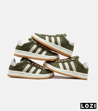 کفش کتانی زنانه و مردانه سبز کرم ADIDAS Campus
