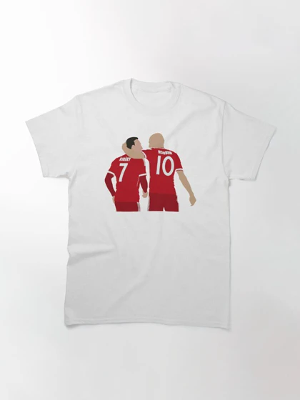 تیشرت ورزشی بایرن مونیخ | تیشرت FC Bayern Munich طرح Robben and Ribery Block Art کد 147562