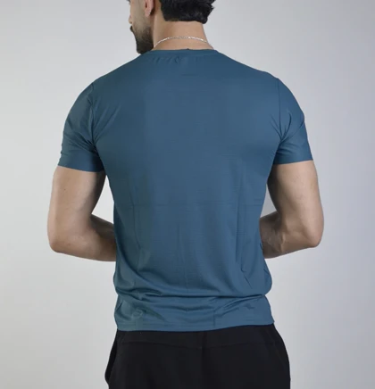 تیشرت ورزشی مردانه آندر آرمور مدل 4B0238 آبی نفتی