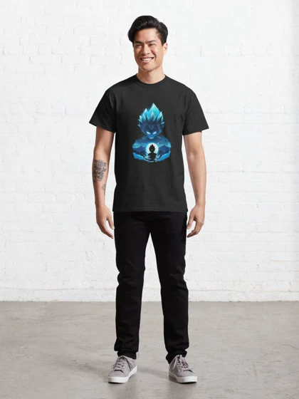 تیشرت دراگون بال تیشرت Dragon Ball طرح goku blue
