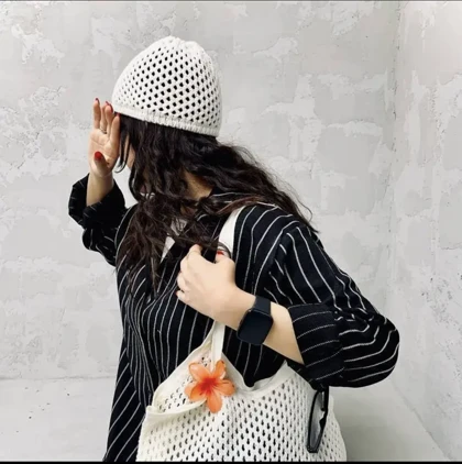 کلاه ماتیلدا بافتنی