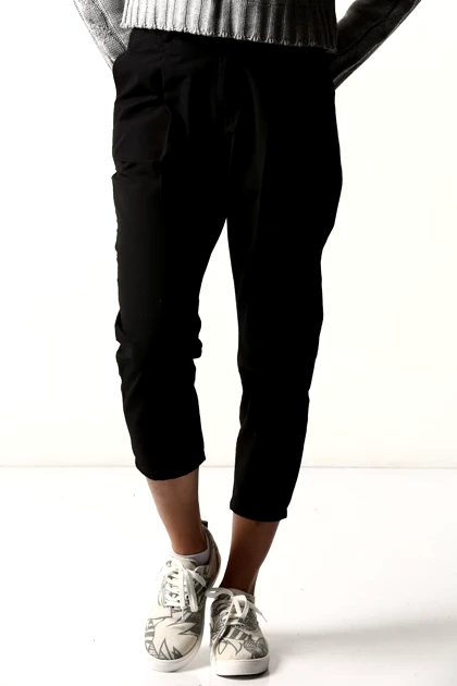 شلوار کتان پیلی دار زنانه