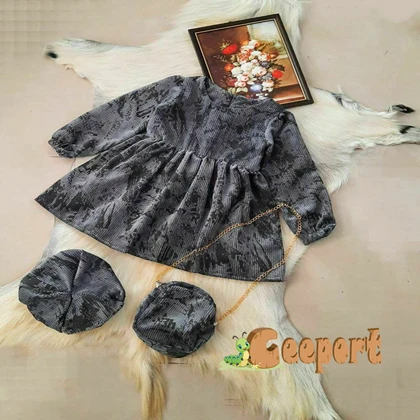 سارافون دخترانه بچه گانه کیف کلاه