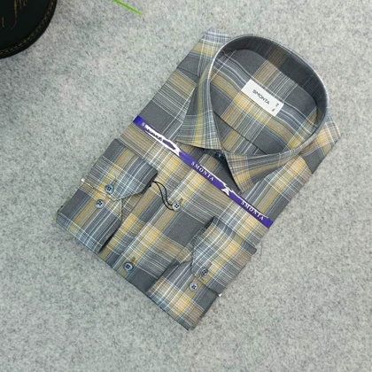 پیراهن طرحدار مردانه قواره ازاد ( قواره کلاسیک ) _ استین بلند