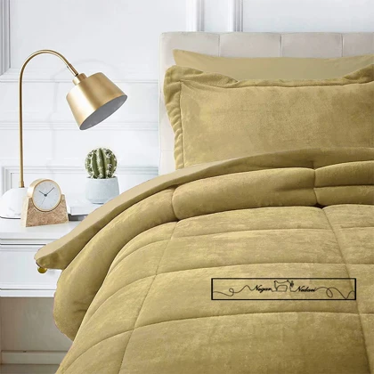 روتختی مینیمال کتان مخمل طرح مربع (رنگبندی)