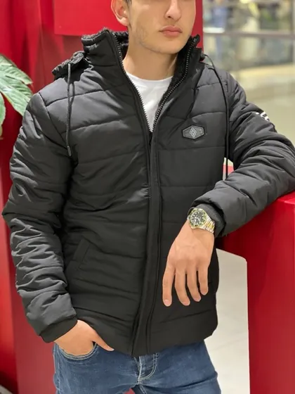 کاپشن برزنتی ضخیم مشکی