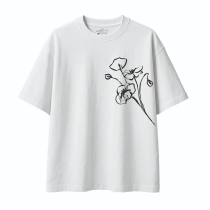 تیشرت مینیمال رز (minimal rose)