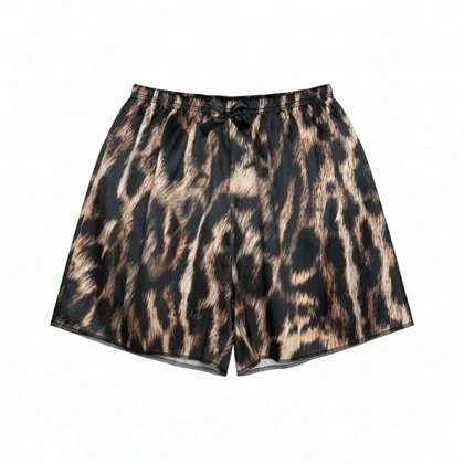 لباس خواب زنانه مدل گیپور و ساتن پلنگی 102