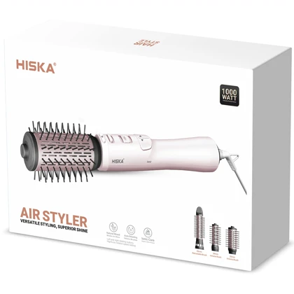 سشوار چرخشی برس دار هیسکا HISKA مدل H5255 توان 1000 وات