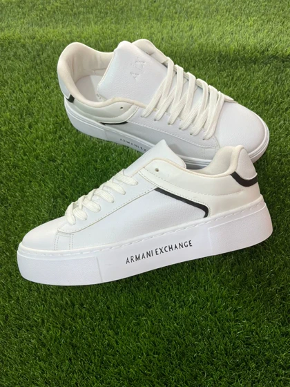 ونس ساده لژدار آرمانی الکس سفید کد 125 سایز 41 (3سانت لژ)