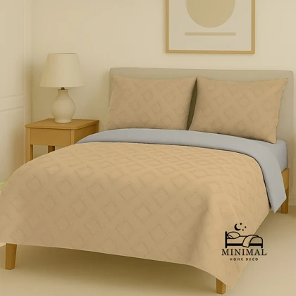 سرویس روتختی کاوری مینیمال طرح برجسته لوزی ریز