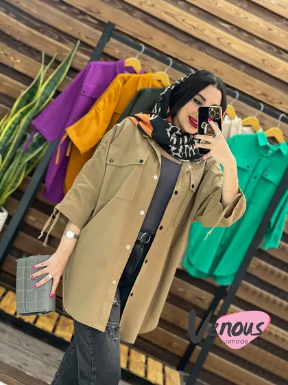 مانتو لینن آستین گت