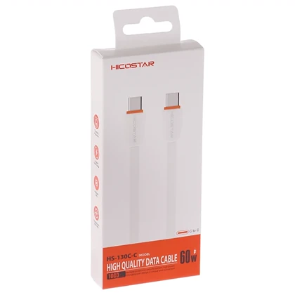کابل تایپ سی 60 وات هایکو استار HICOSTAR مدل 130C-C طول 1 متر